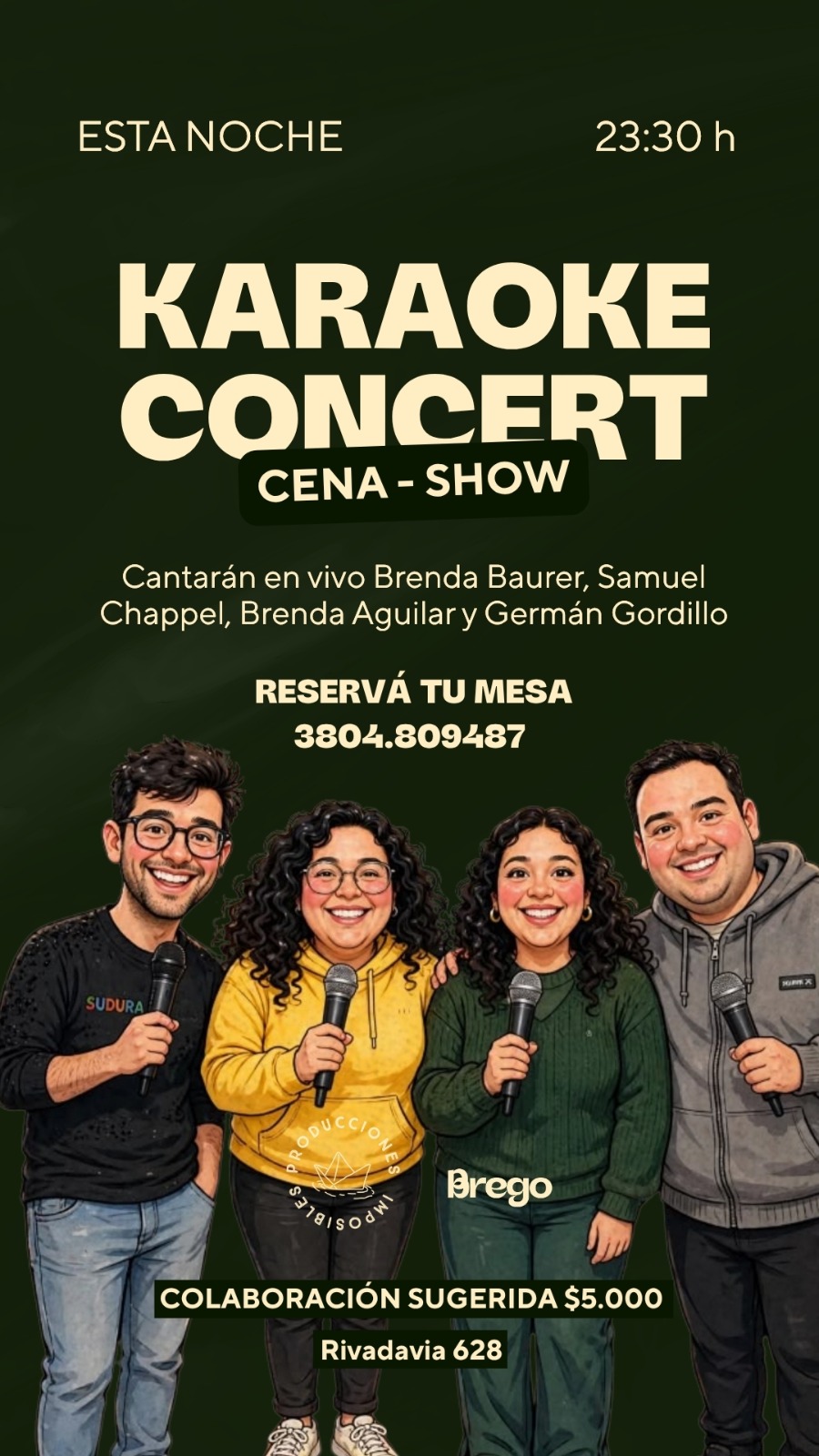 Noche Karaoque Sabado especial